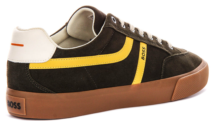 Boss Aiden Tennis In Dark Green For Men Sneaker