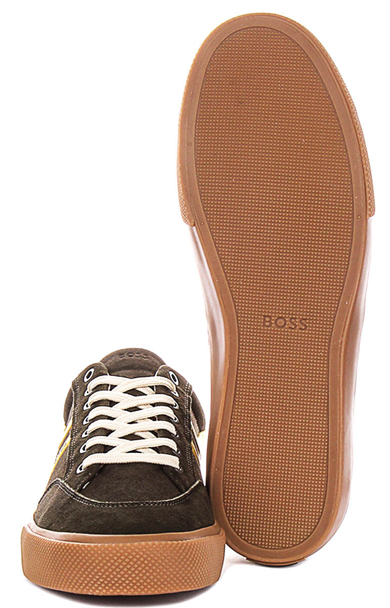 Boss Aiden Tennis In Dark Green For Men Sneaker
