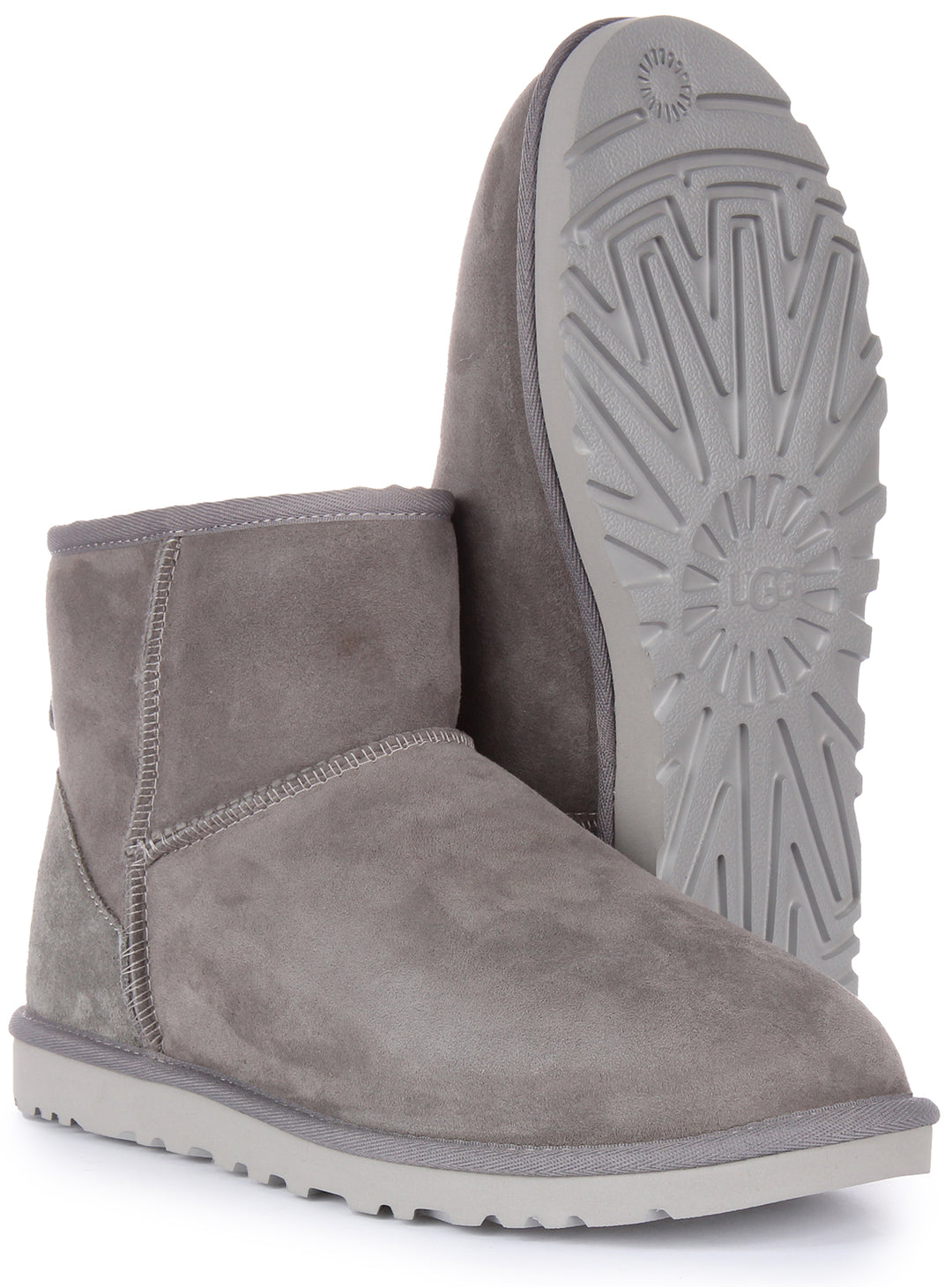 Gray Ugg Boots Men Ugg Australia Classic Mini In Dark Grey For Men
