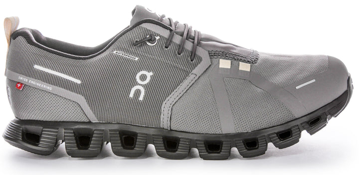 On Running Cloud 5 Waterproof In Dark Grey For Men