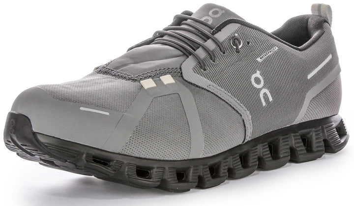 On Running Cloud 5 Waterproof In Dark Grey For Men