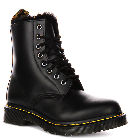 Dr Martens 1460 Serena In Dark Grey Atlas For Women