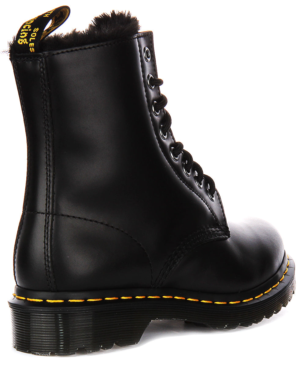 Dr Martens 1460 Serena In Dark Grey Atlas For Women