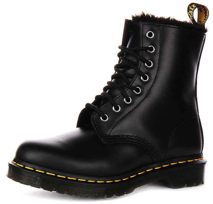 Dr Martens 1460 Serena In Dark Grey Atlas For Women