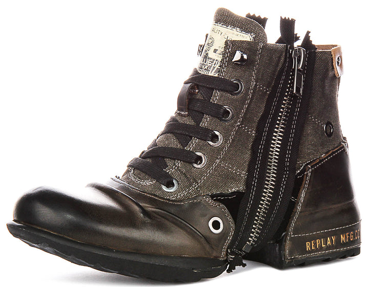 Replay Grip Limited In Dark Brown For Men