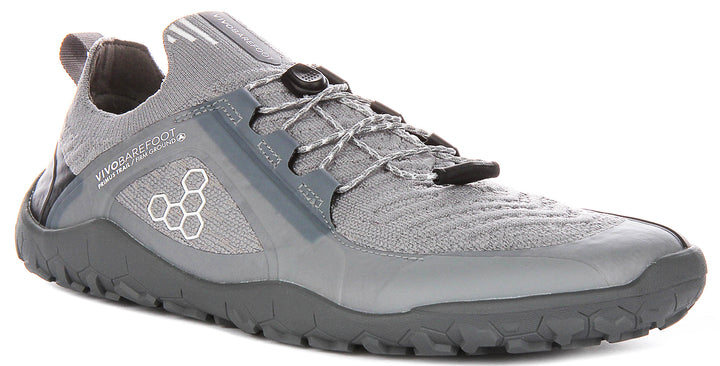 Vivobarefoot Primus Trail In Dark Grey For Men