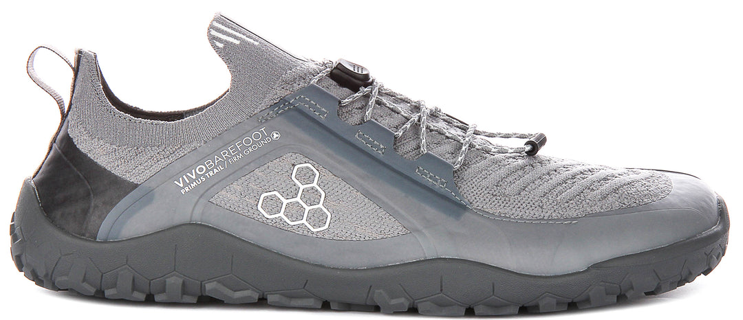 Vivobarefoot Primus Trail In Dark Grey For Men