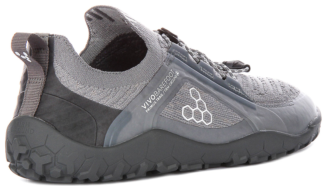Vivobarefoot Primus Trail In Dark Grey For Men