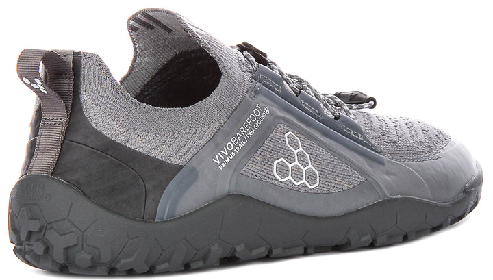 Vivobarefoot Primus Trail In Dark Grey For Men