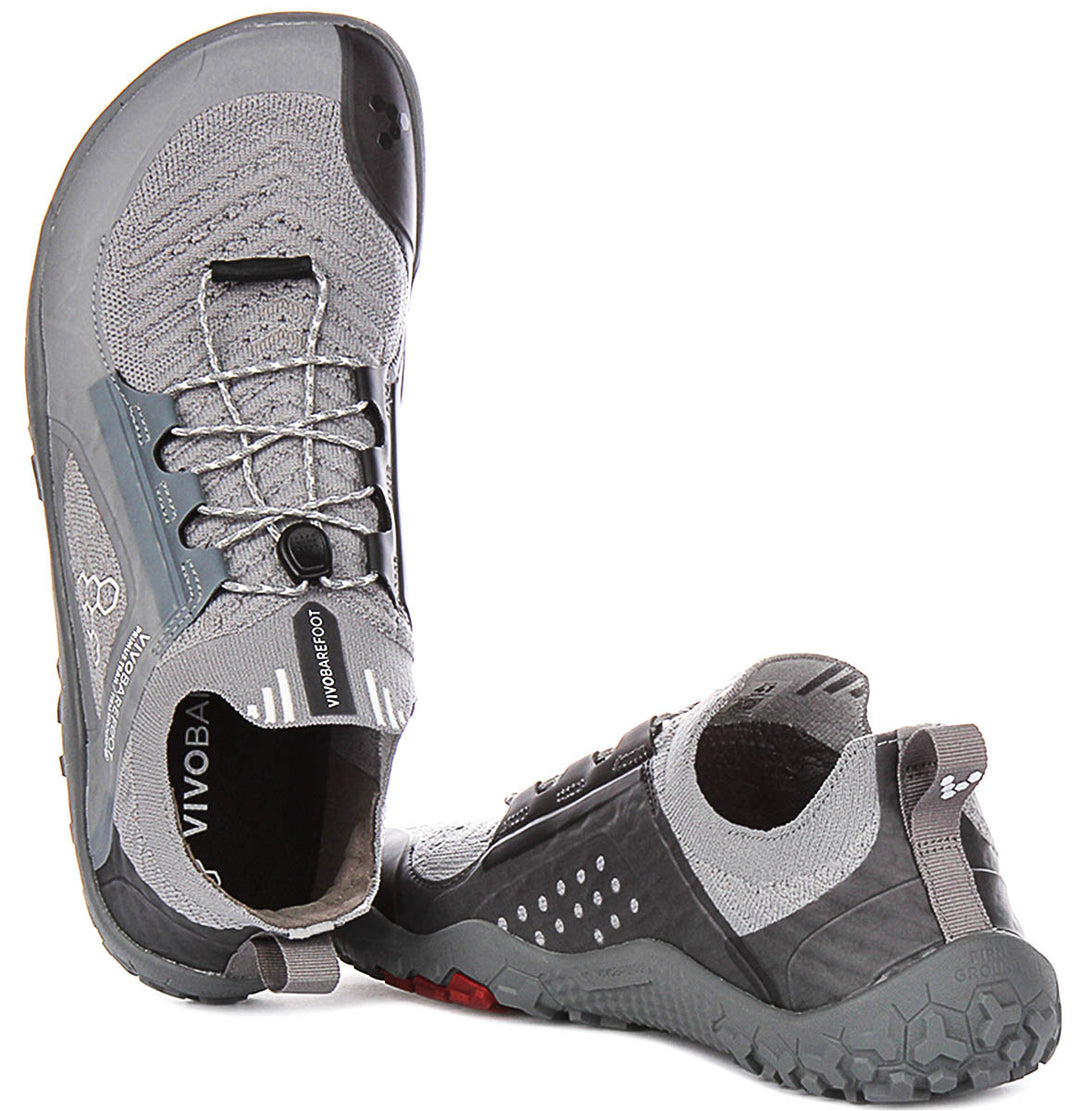 Vivobarefoot Primus Trail In Dark Grey For Men
