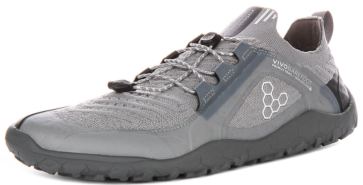 Vivobarefoot Primus Trail In Dark Grey For Men