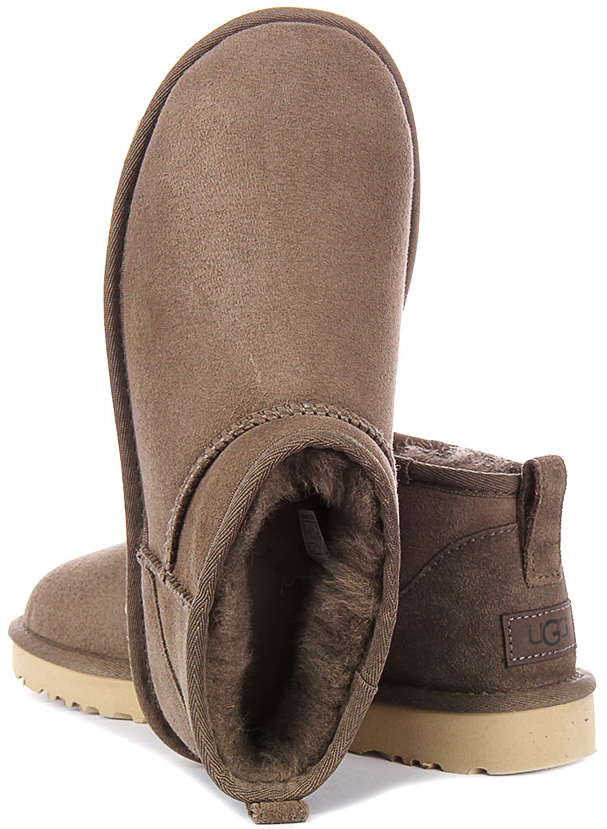 Ugg Australia W Classic Ultra Mini In Dark Grey For Women