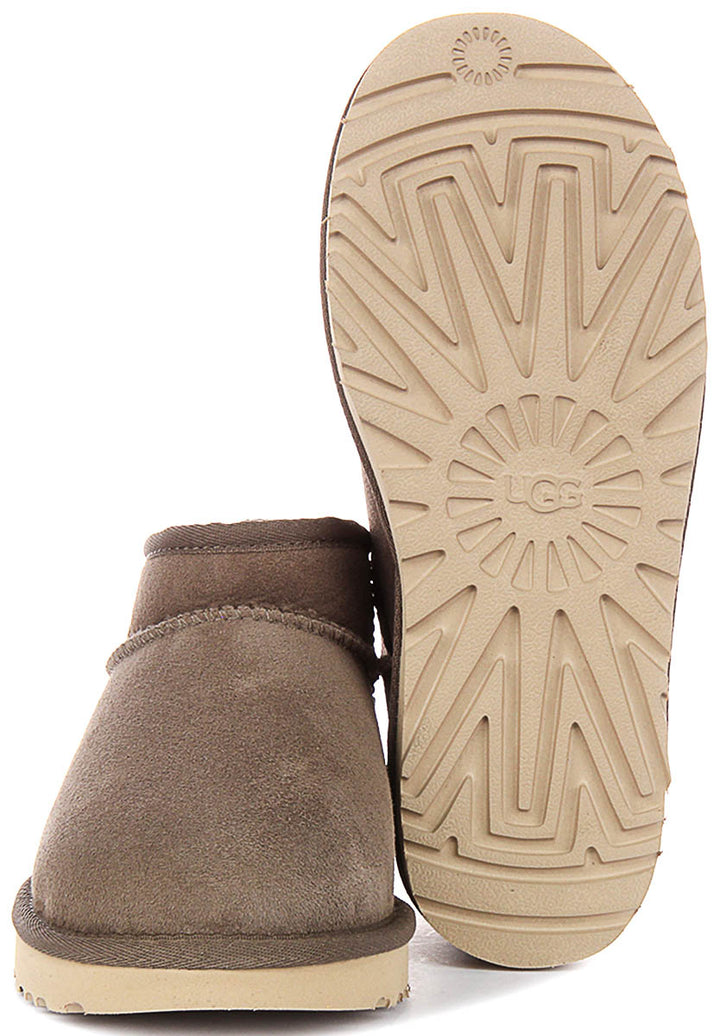 Ugg Australia W Classic Ultra Mini In Dark Grey For Women