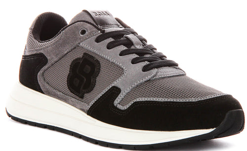 Boss Vinston Runner In Dark Grey For Men