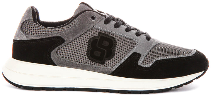 Boss Vinston Runner In Dark Grey For Men