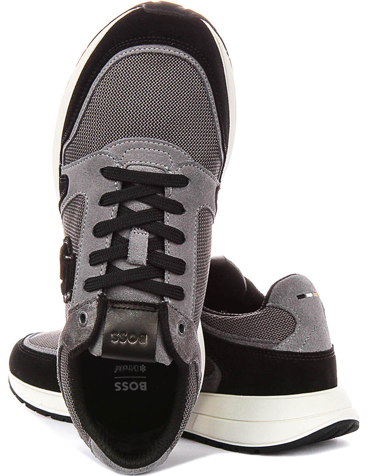 Boss Vinston Runner In Dark Grey For Men