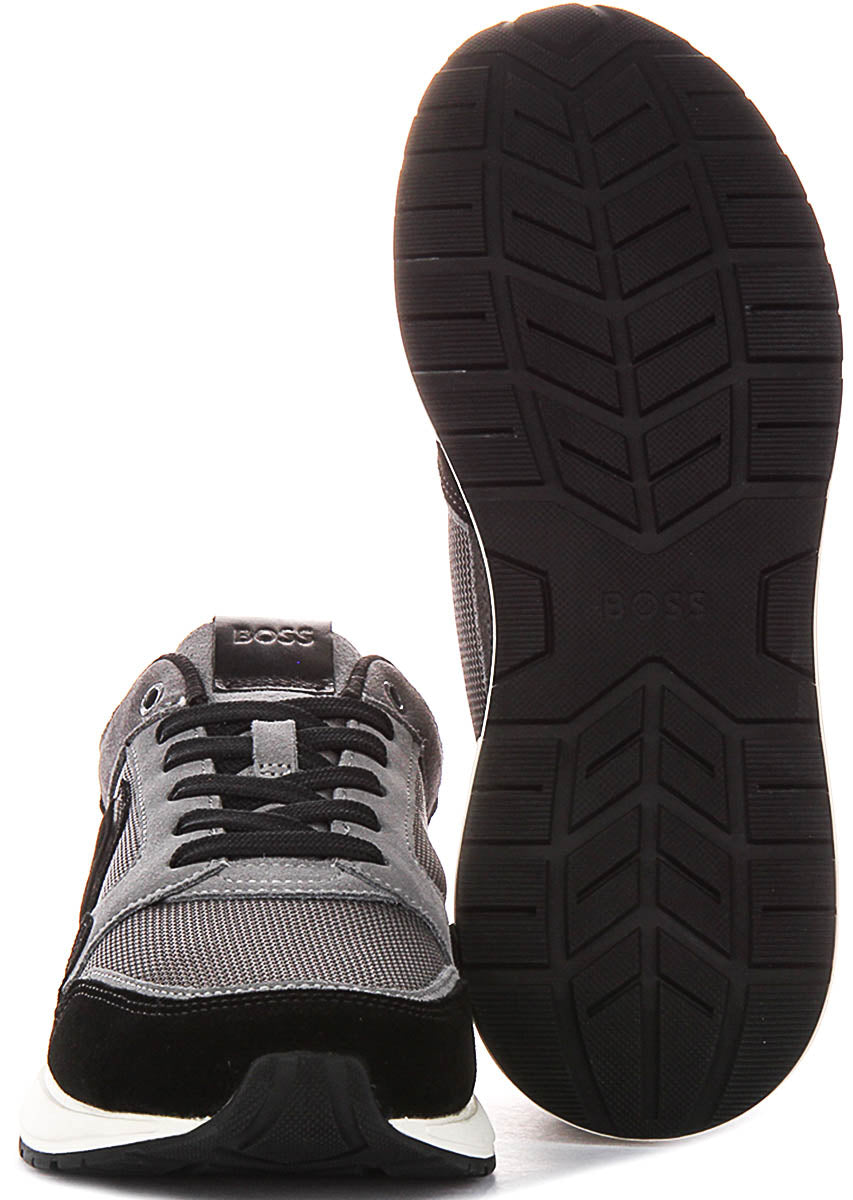 Boss Vinston Runner In Dark Grey For Men