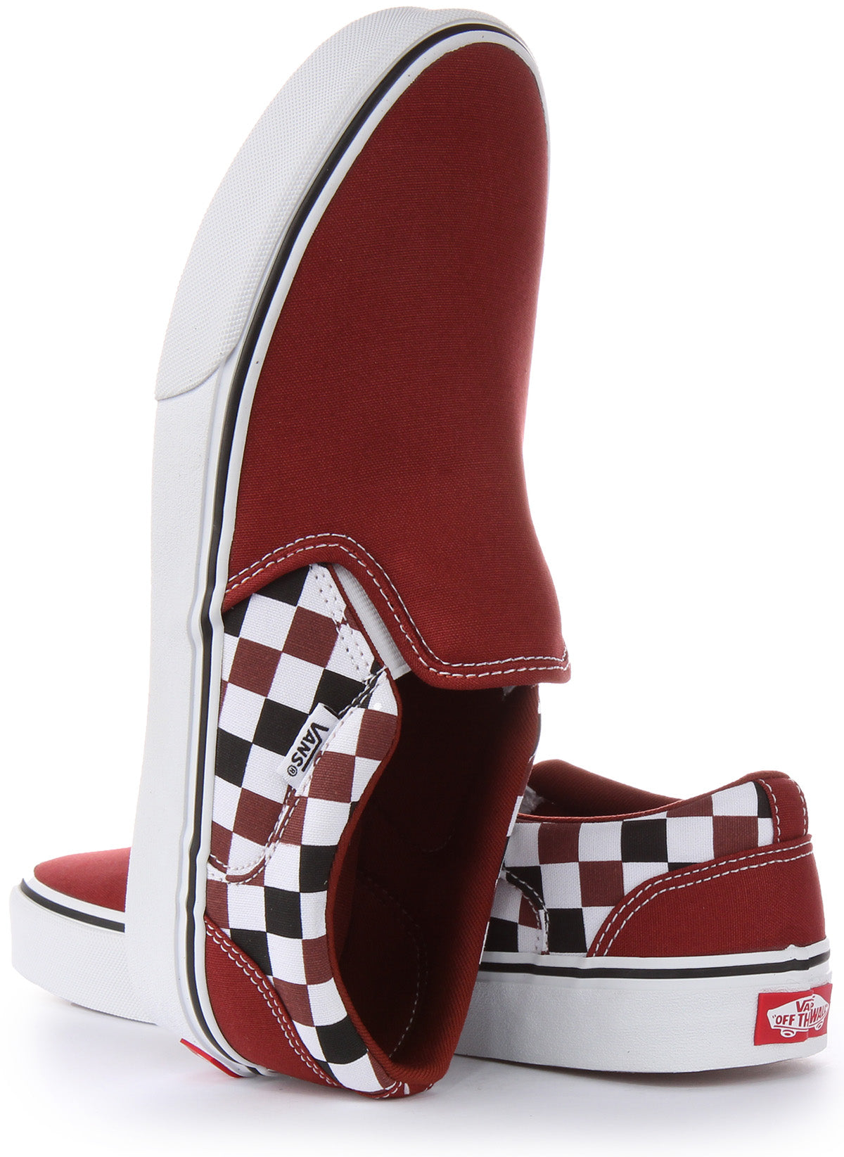 Vans rouge shop foncé