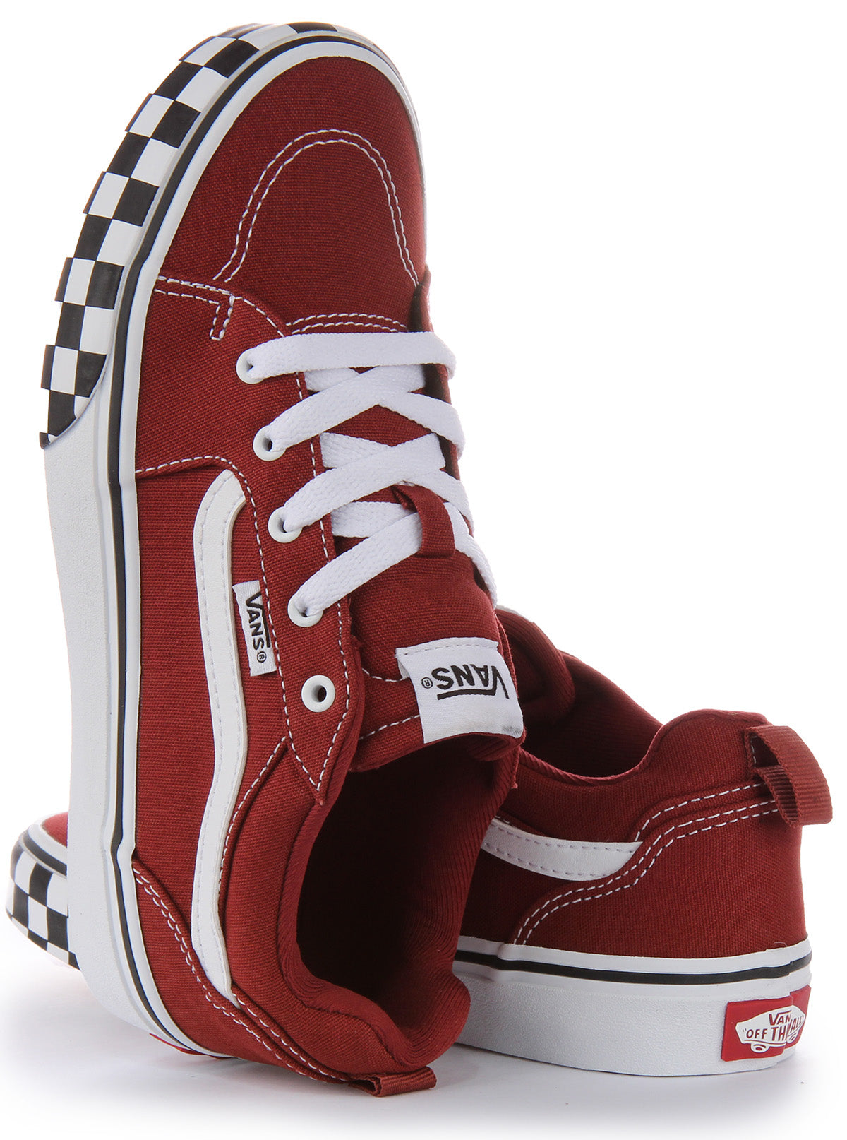 Vans rojo outlet oscuro