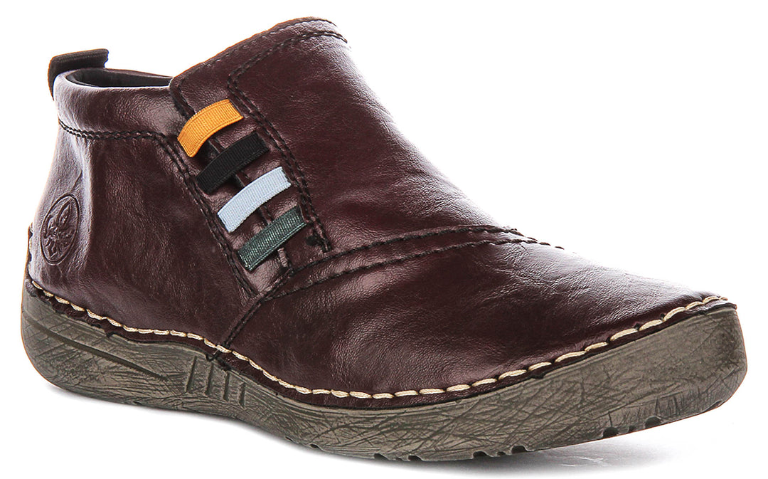 Rieker 52584-30 In Dark Red For Women