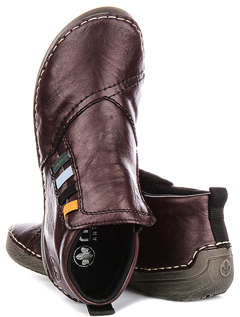 Rieker 52584-30 In Dark Red For Women