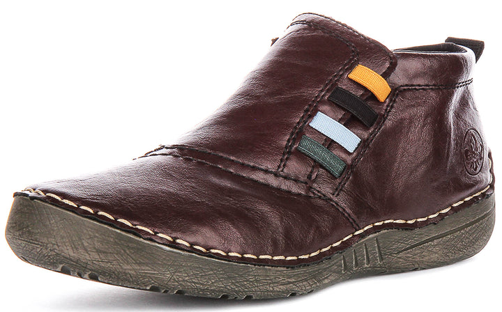 Rieker 52584-30 In Dark Red For Women