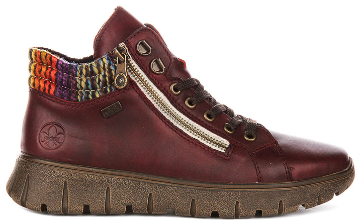 Rieker N1305-35 In Dark Red For Women