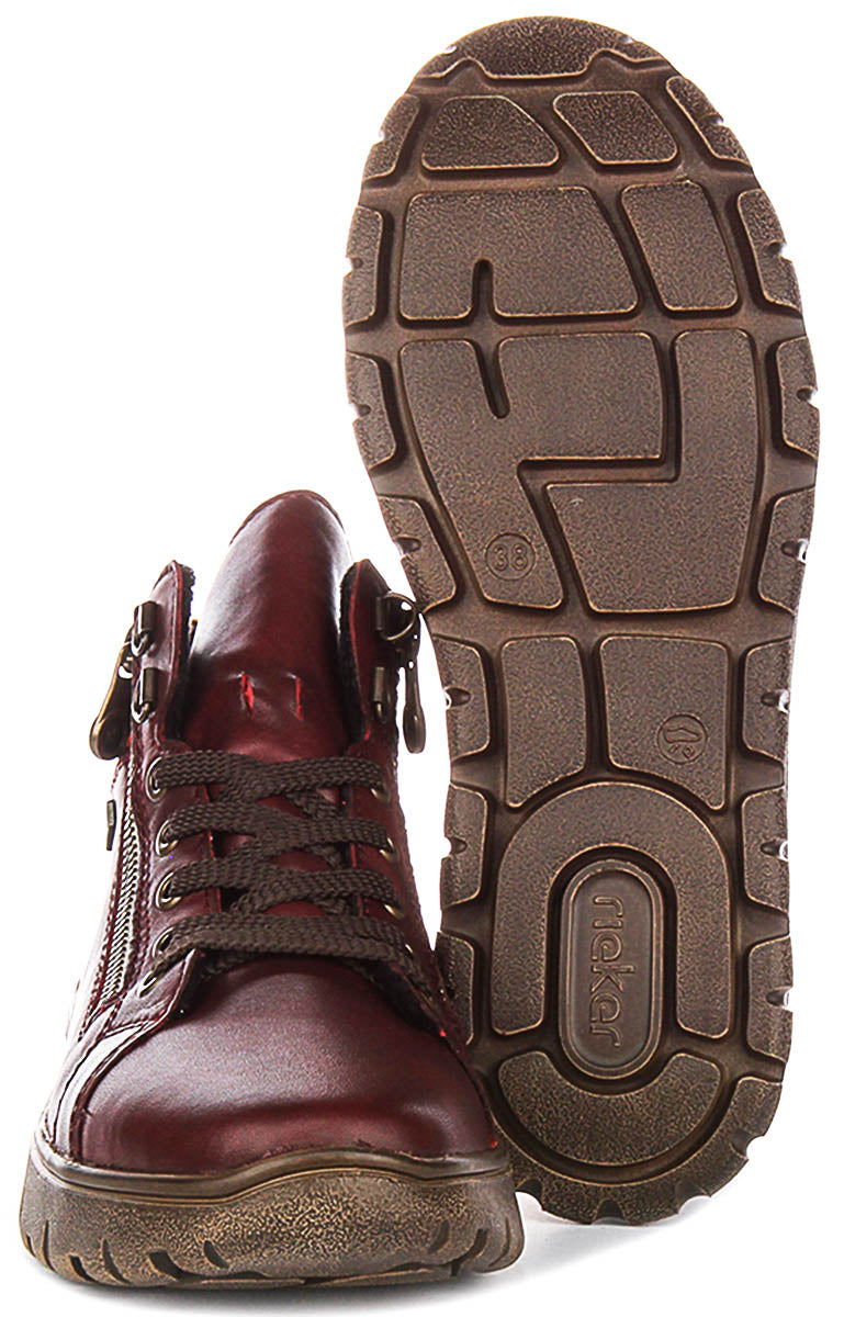 Rieker N1305-35 In Dark Red For Women
