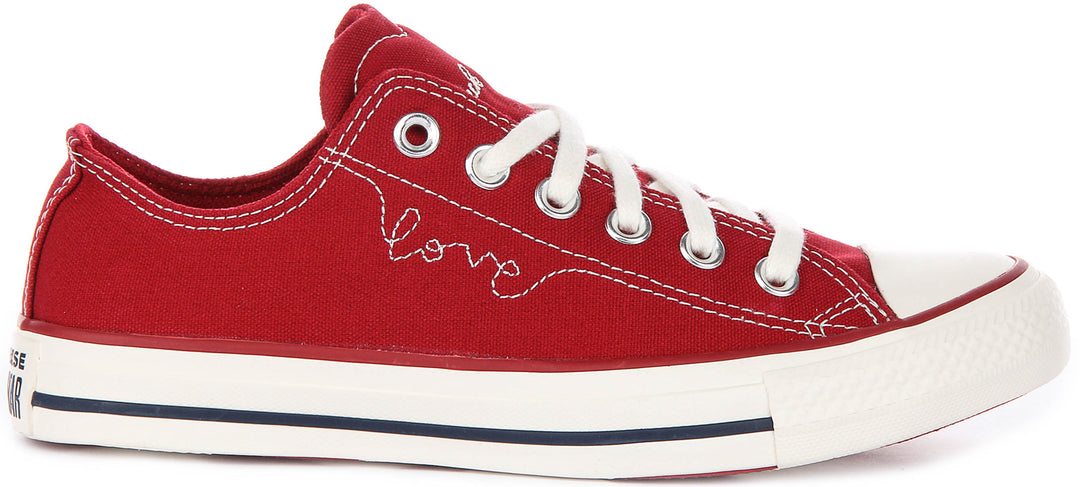 Converse A19057C In Dark Red For Women