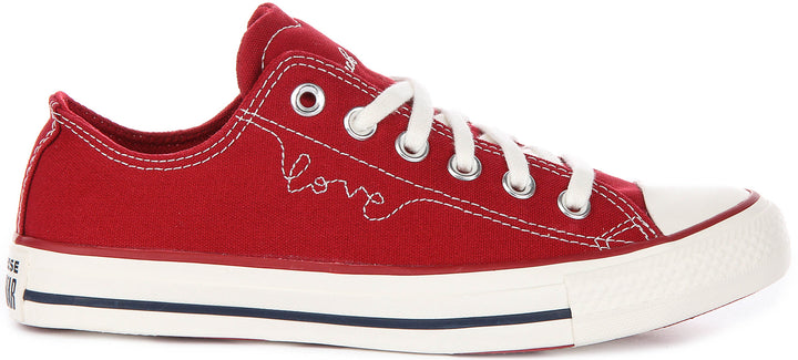 Converse A19057C In Dark Red For Women