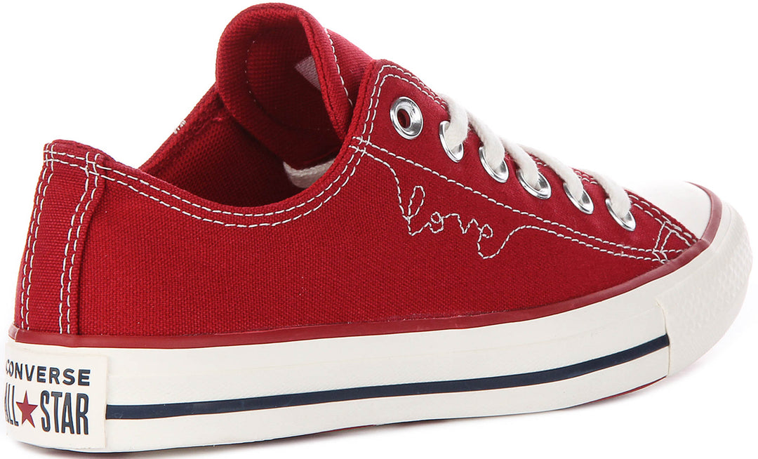 Converse A19057C In Dark Red For Women