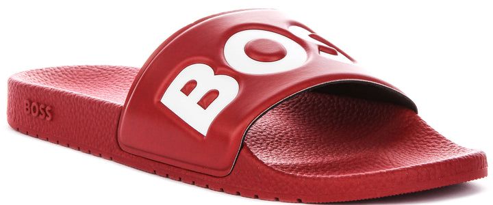 Boss Aryeh Slid In Dark Red For Men