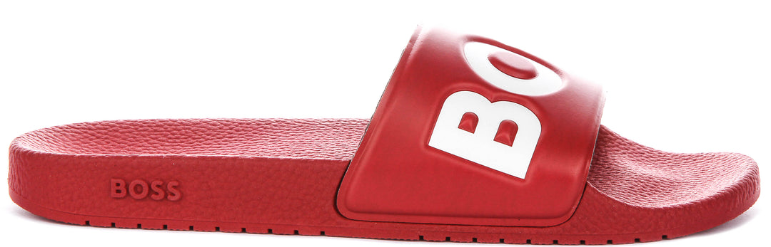 Boss Aryeh Slid In Dark Red For Men