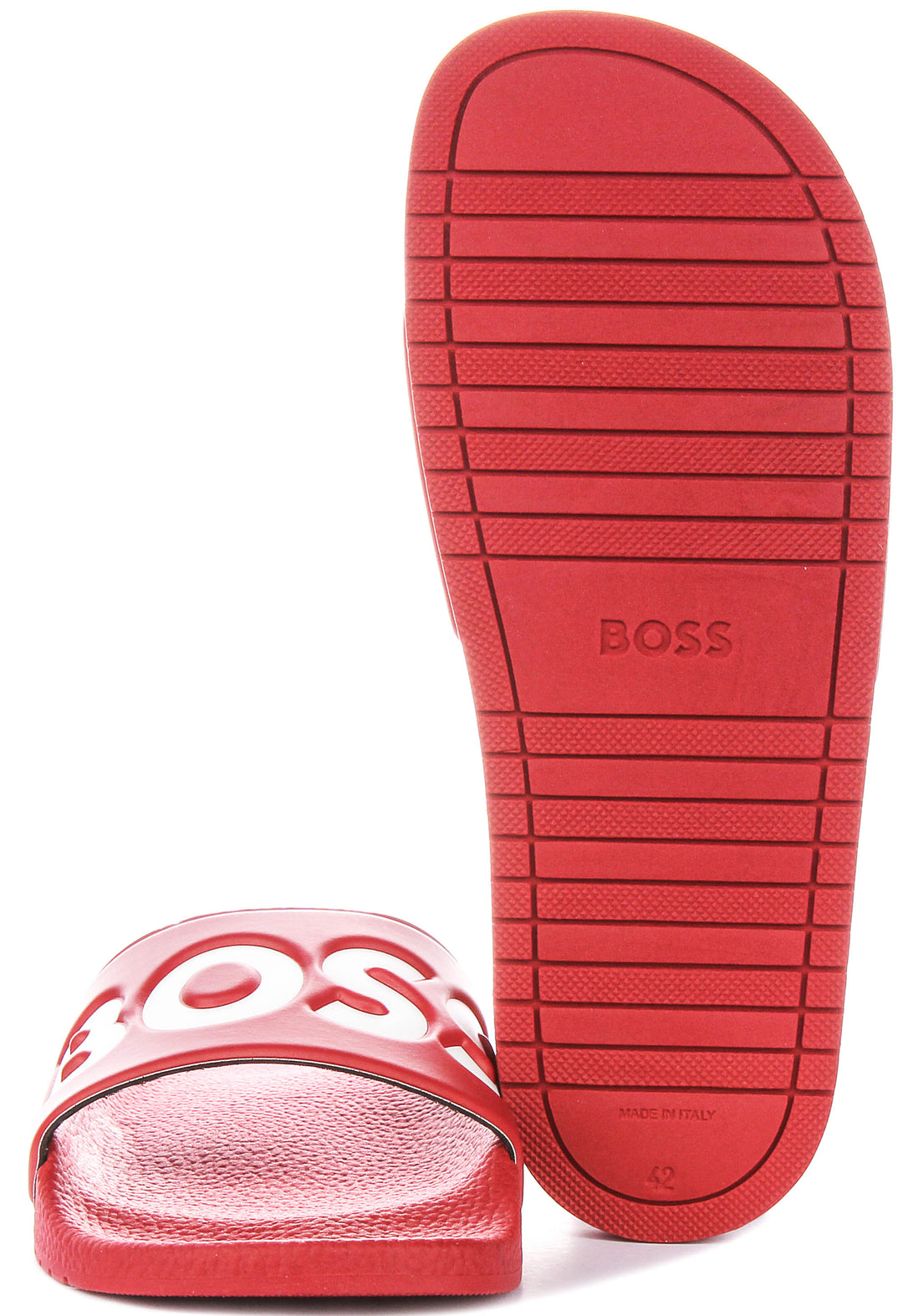 Boss Aryeh Slid In Dark Red For Men