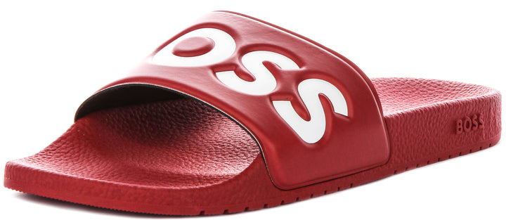 Boss Aryeh Slid In Dark Red For Men