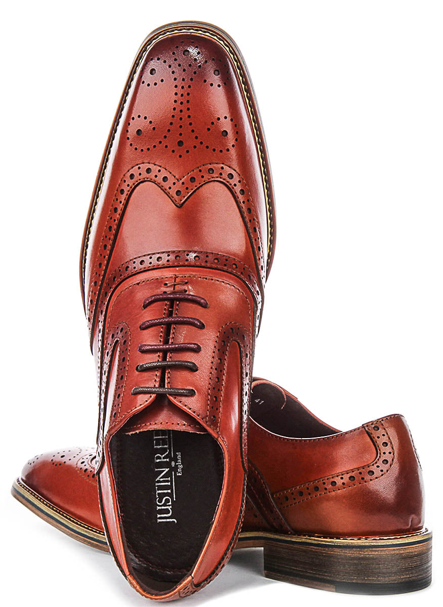 Justinreess England Drake In Dark Tan For Men