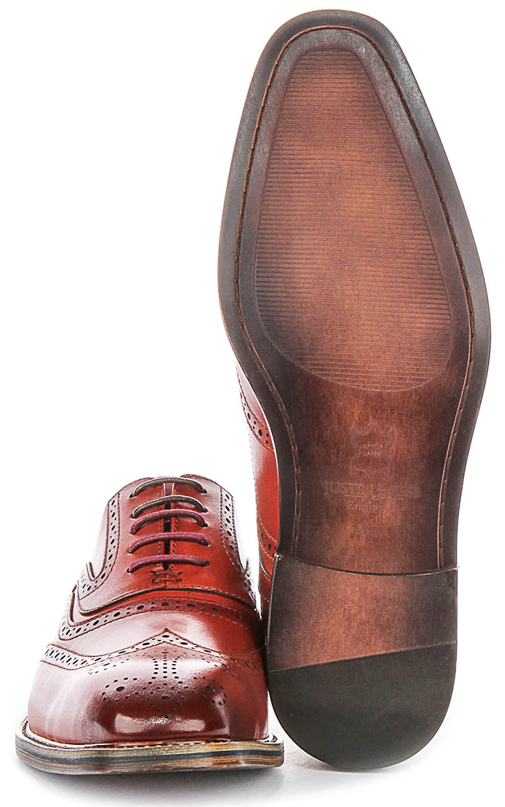 Justinreess England Drake In Dark Tan For Men