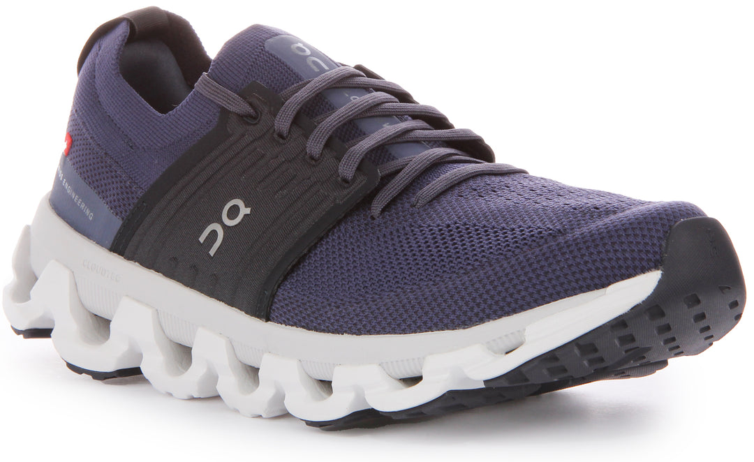 On Running Cloudswift 3 Zapatillas con cordones de malla de doble densidad CloudTec para hombre en denim