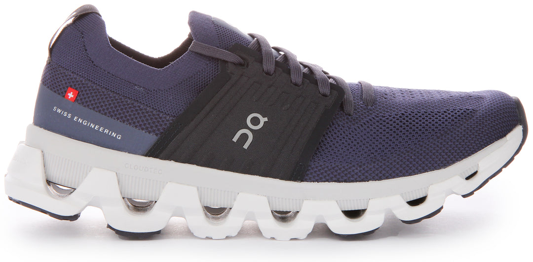 On Runn g Cloudswift 3 Herren Schnürung Masche Doppel Dichte CloudTec Turnschuhe Denim