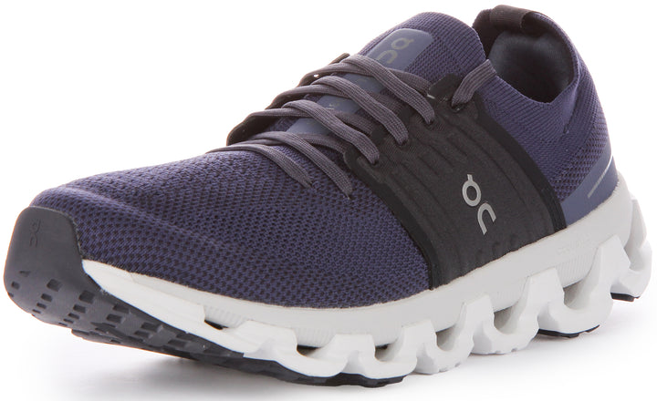 On Runn g Cloudswift 3 Herren Schnürung Masche Doppel Dichte CloudTec Turnschuhe Denim