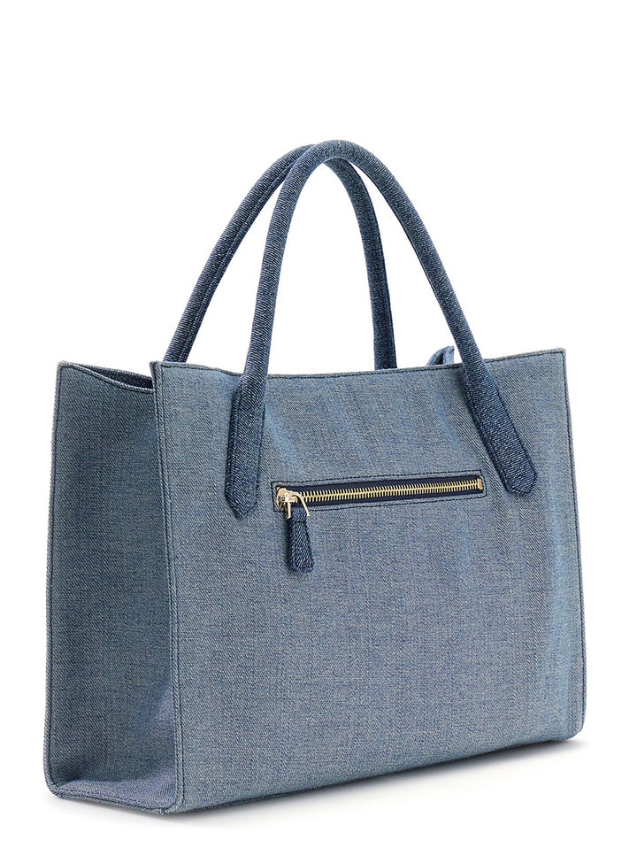 Guess Jodi Shopper Hand Bag In Denim For Women