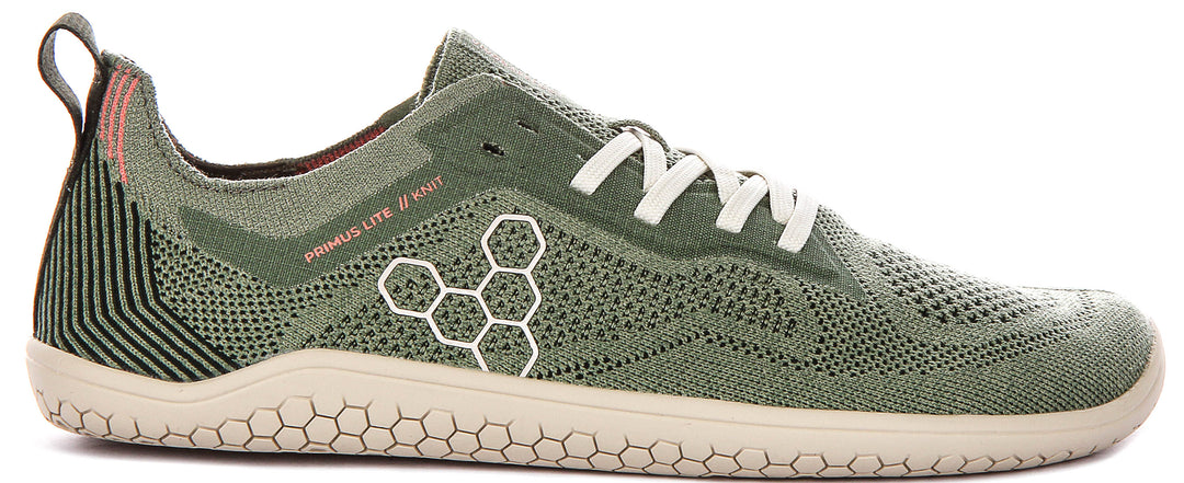 Vivobarefoot Prims Lite Knit In Dusky Green For Men
