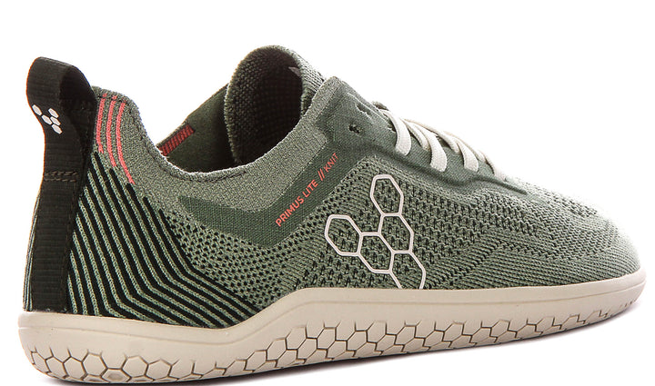 Vivobarefoot Prims Lite Knit In Dusky Green For Men