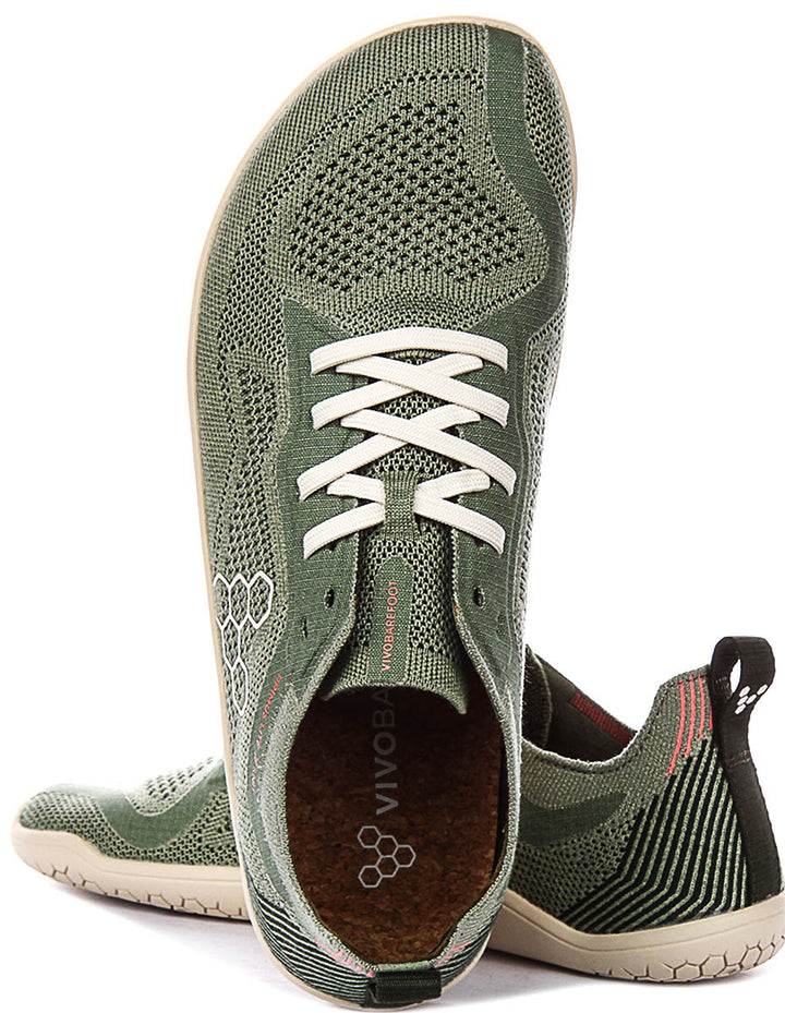 Vivobarefoot Prims Lite Knit In Dusky Green For Women