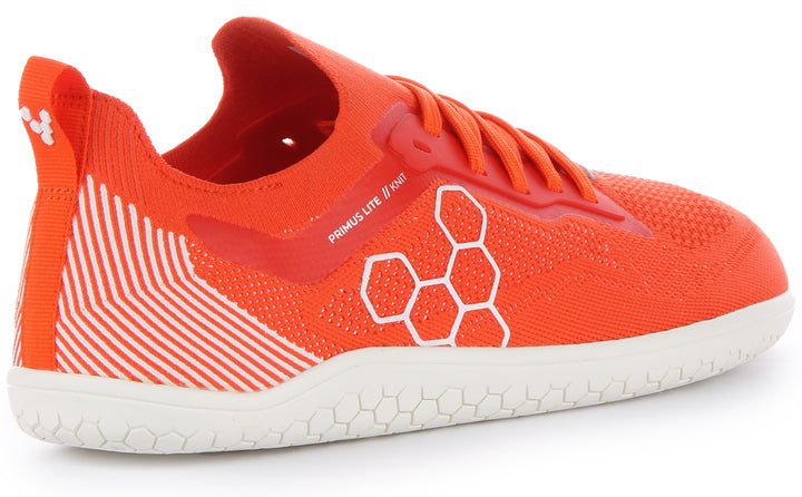 Vivobarefoot Primus Lite Knit Scarpe da ginnastica allacciate resistenti alla perforazione da uomo in fiamme