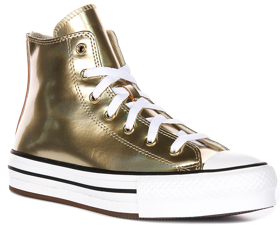 Converse Chuck Taylor All Star A12606C in Gold Metallic für Kinder