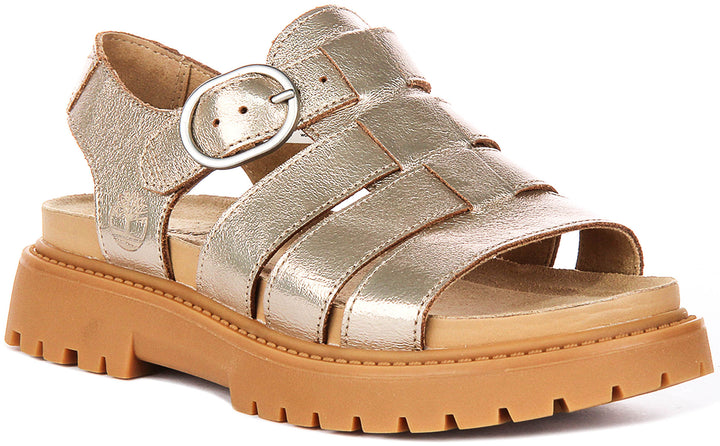 Timberland Clairemont Way Sandal A2Q1P In Gold For Women