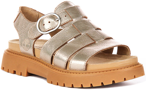 Timberland Clairemont Way Sandal A2Q1P In Gold For Women
