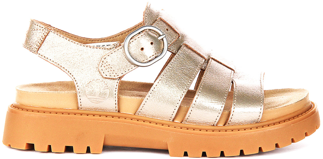 Timberland Clairemont Way Sandal A2Q1P In Gold For Women