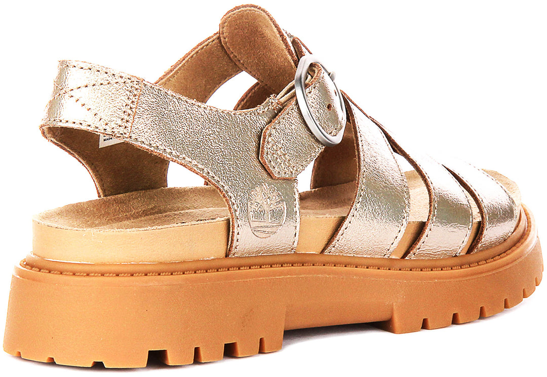 Timberland Clairemont Way Sandal A2Q1P In Gold For Women